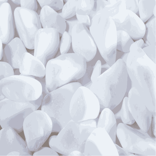 Pedra branca seixo n3 - 20kg