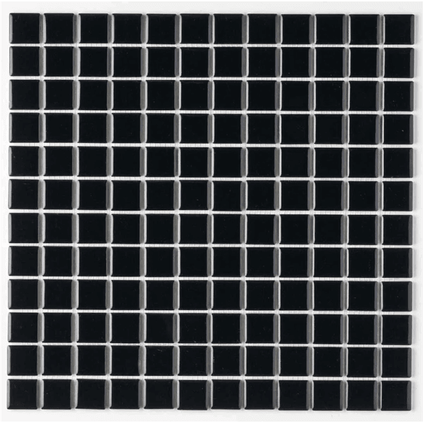 Pastilha de Porcelana 2,5x2,5 - B-2105 Preto Caixa 1,64m² - Atlas