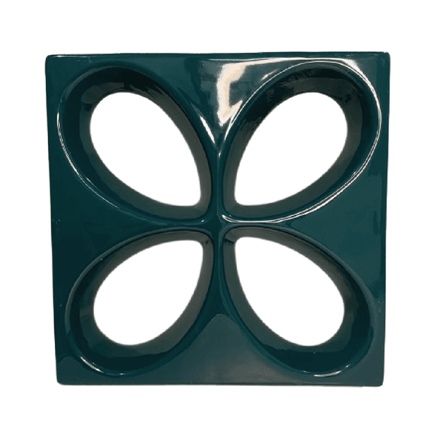 Cobogó Safira - Verde Petróleo - 30x30 cm