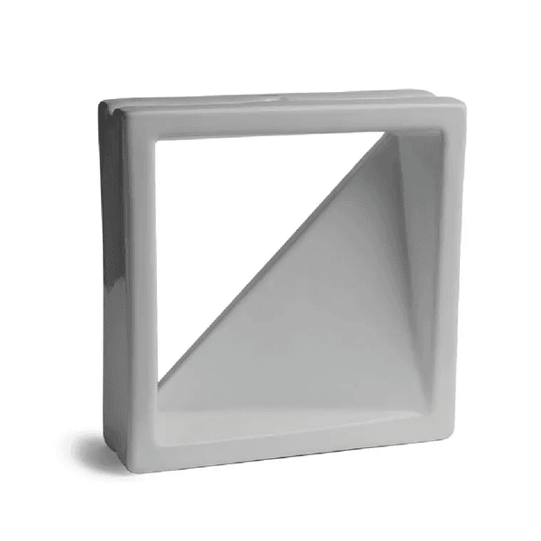 Cobogó Veneziana Simples - Platina - 25x25 cm