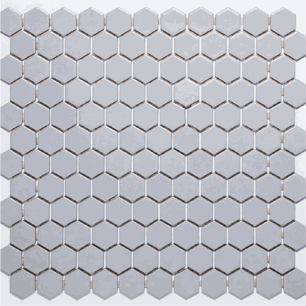 Pastilha de Porcelana Hexagonal - M-12257 Inox - caixa 1,43m² Atlas