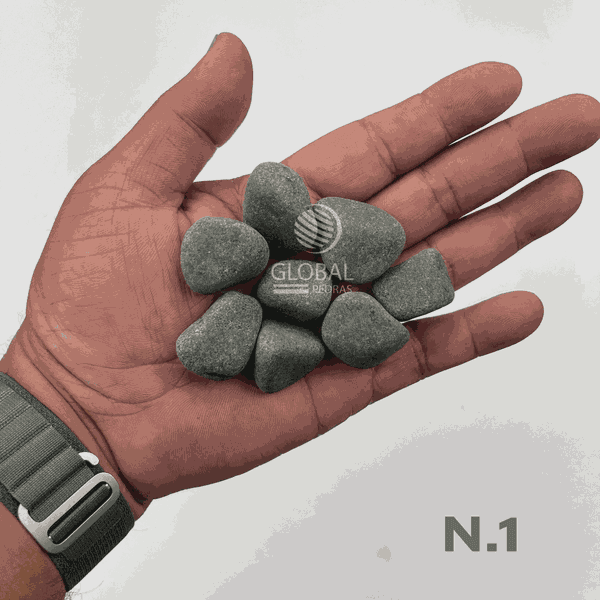 Seixo Cinza Fosco 20kg - Tam.1