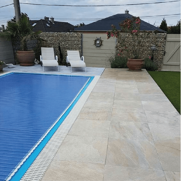 Pedra Para Piscina São Tomé Mesclada - 57 X 57cm