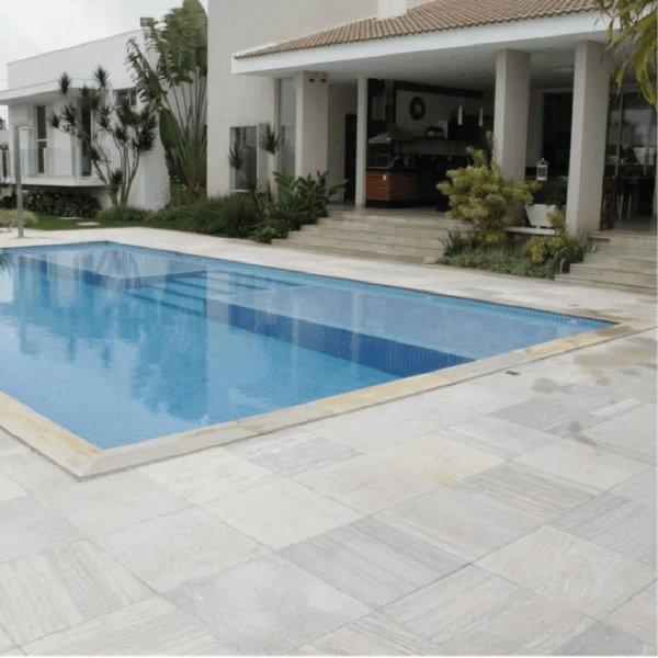 Pedra Para Piscina São Tomé Branca - 30 X 30cm