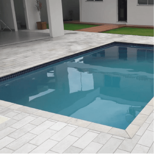 Pedra Para Piscina São Tomé Branca - 18 X 37cm