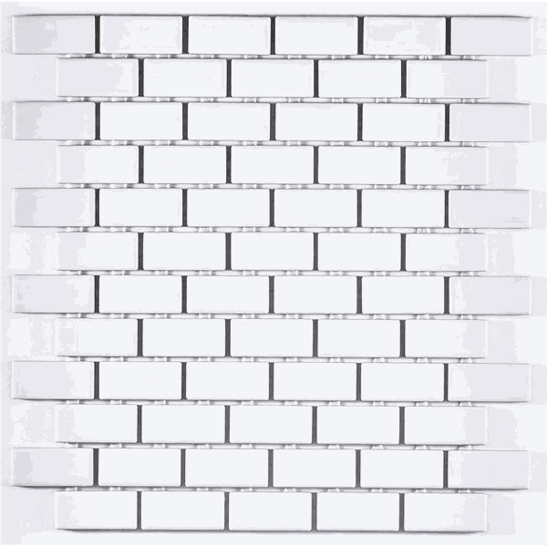 Pastilha de Porcelana 2,5x5 (Ja) - B2140 Branco Caixa 1,28m² - Atlas