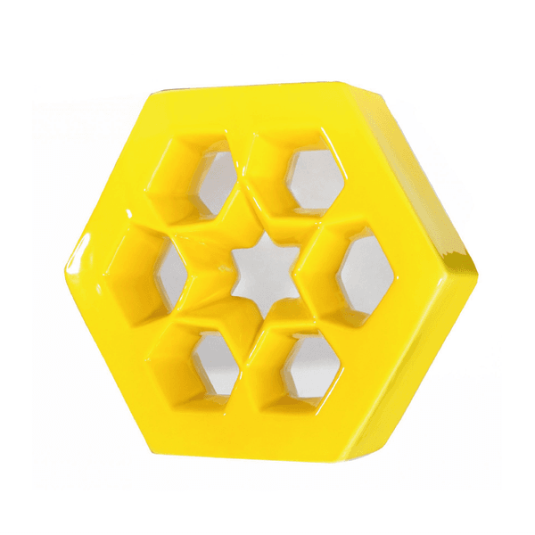 Cobogó Musharabi - Amarelo Canário - 25x29 cm