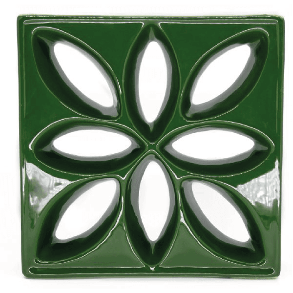 Cobogó Lótus - Verde Hortelã - 25x25 cm