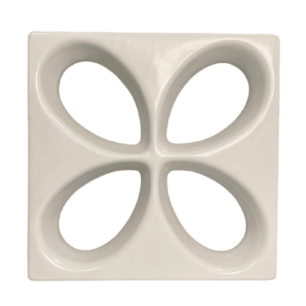 Cobogó Safira - Branco Fosco - 30x30 cm