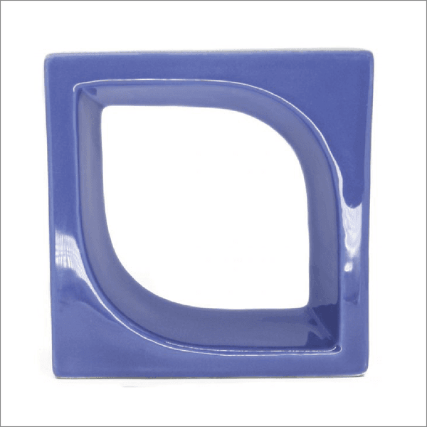 Cobogó de Louça Pétala - Azul Retrô - 20x20 cm - vendido por peça