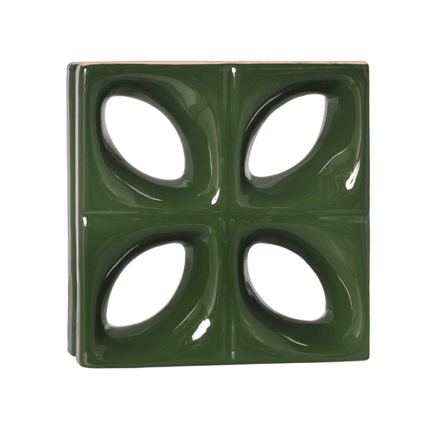 Cobogó Folha - Verde Hortelã - 25x25 cm - vendido por peça