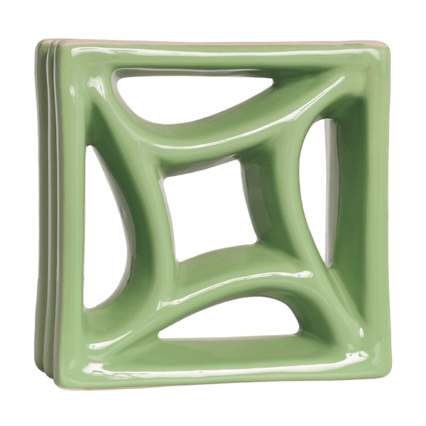 Cobogó Estrela do Mar - Verde Fortuna - 20x20 cm - vendido por peça