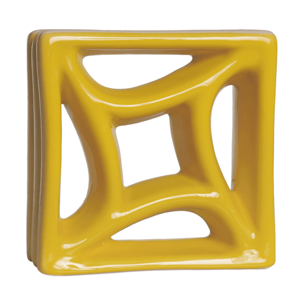 Cobogó Estrela do Mar - Amarelo Girassol - 20x20 cm - vendido por peça