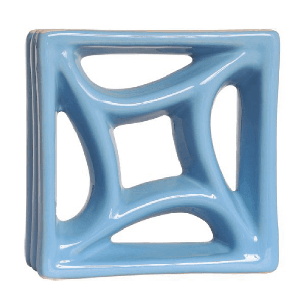 Cobogó Estrela do Mar - Azul Céu - 20x20 cm - vendido por peça