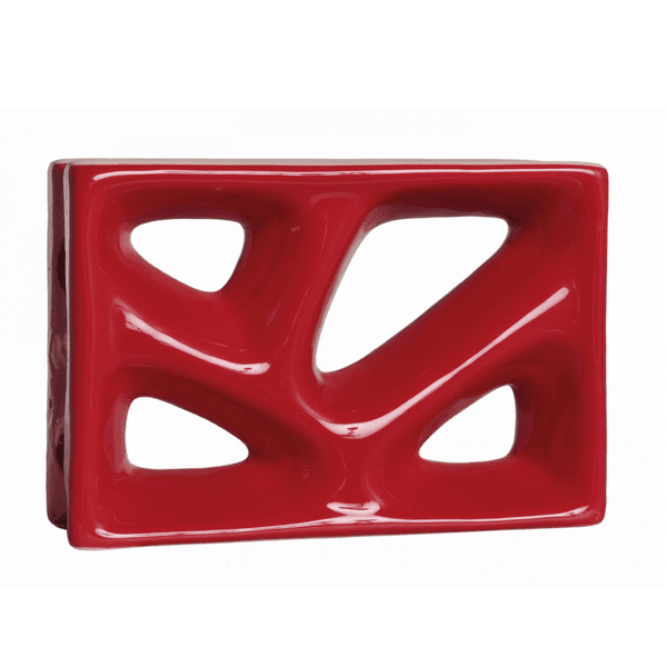 Cobogó Rama - Vermelho - 16x23 cm - vendido por peça