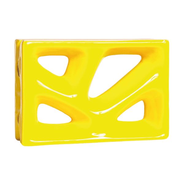 Cobogó Rama - Amarelo Canário - 16x23 cm - vendido por peça