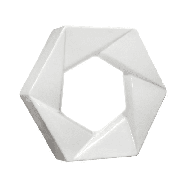 Cobogó de Louça Foco - Branco - 25x29 cm - vendido por peça
