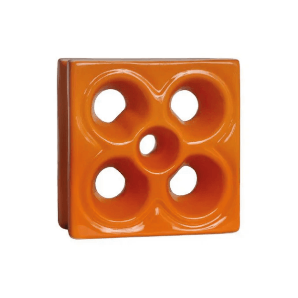 Cobogó Louça Flor - Laranja - 20x20 cm - vendido por peça