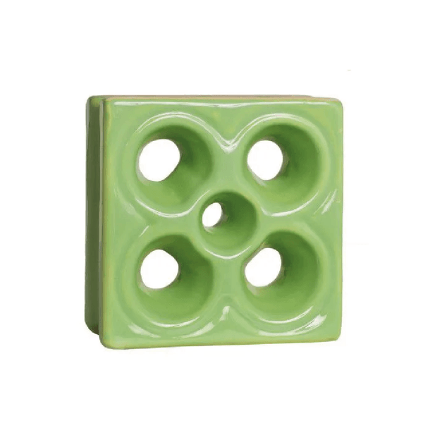Cobogó Louça Flor - Verde Fortuna - 20x20 cm - vendido por peça