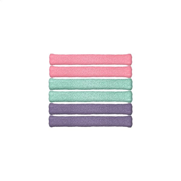 Elástico GLOWB Meia Colorido C/ 6 Unidades