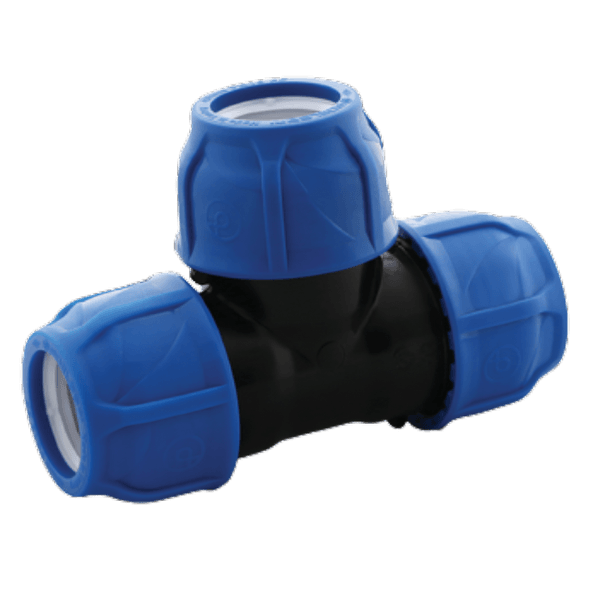 Te Compressão PEAD (Ø50mm x Ø50mm x Ø50mm)