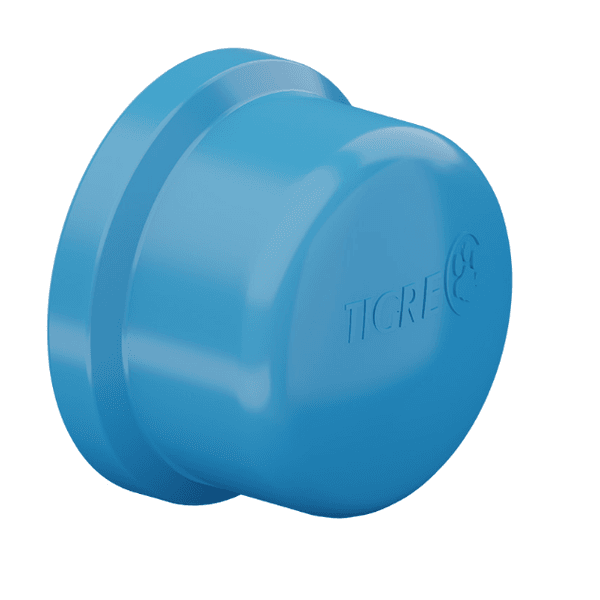 Tampão (cap) Soldável PVC Azul (50mm) 