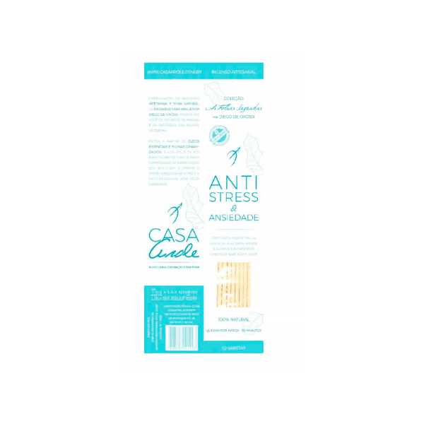 Incenso Natural Anti Stress e Ansiedade