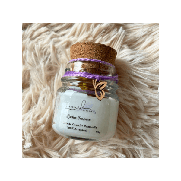 Vela Artesanal 40g - Camomila