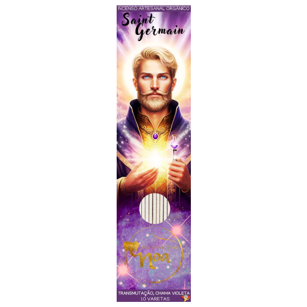 Incenso Artesanal Noa - Saint Germain / Transmutação chama violeta