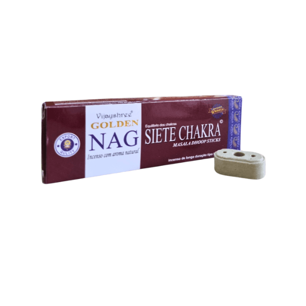 Incenso Golden Nag Dhoop Stick - Sete Chakras