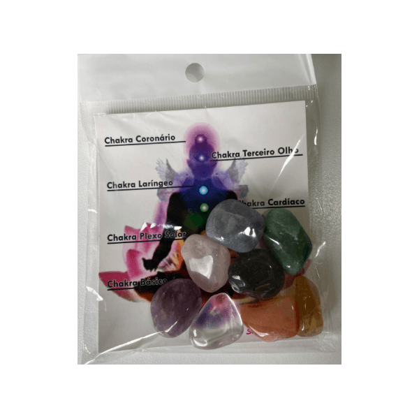 Kit Pedras para os 07 Chakras