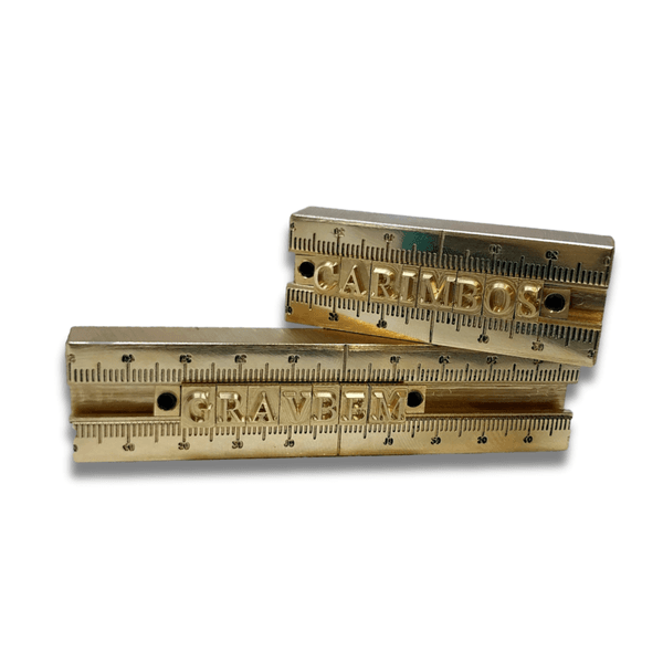 Carimbo Clichê Alfabeto com 60 peças + Base 8cm