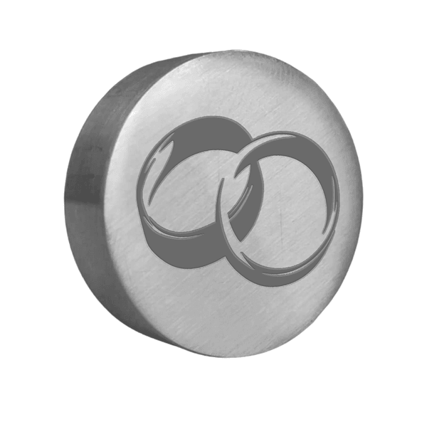 Sinete Clichê Aluminio Alianças
