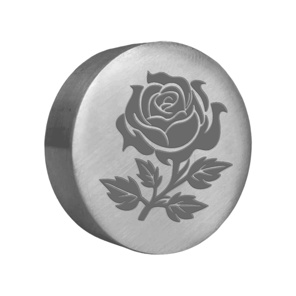 Sinete Clichê Aluminio Flor Rosa