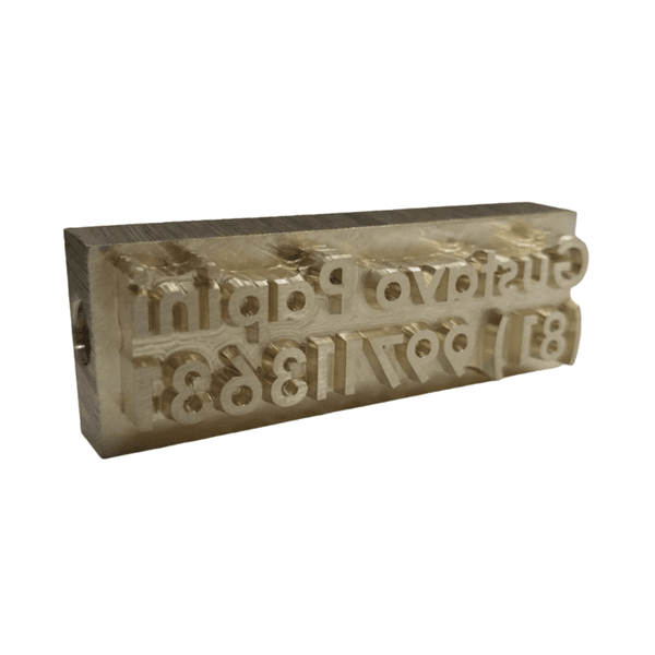 Carimbo Clichê 4,0cm X 3,0cm