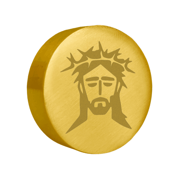 Sinete Clichê Dourado Jesus Cristo