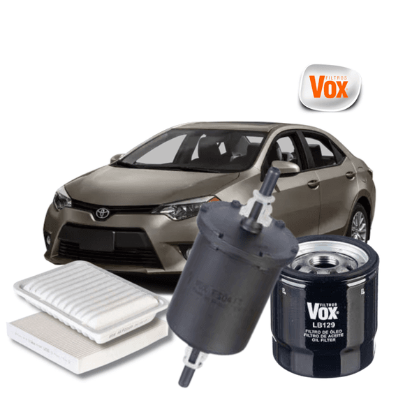 Kit Reparo Toyota Corolla 2008/2009 - Filtros VOX Filters originais