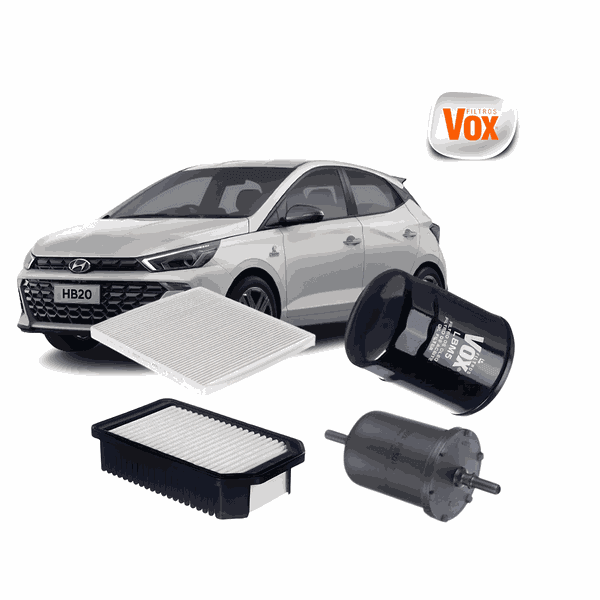 Kit Reparo Hyundai HB20 2016 até 2018 - FIltros VOX Filters 