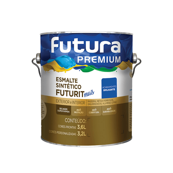 TINTA ESMALTE FUTURIT AZUL DEL REY 3,6 LITROS