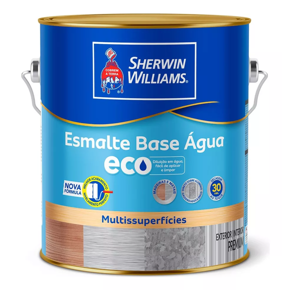 TINTA ESMALTE ECO BASE ÁGUA ACETINADO BRANCO 3,6L METALATEX SW