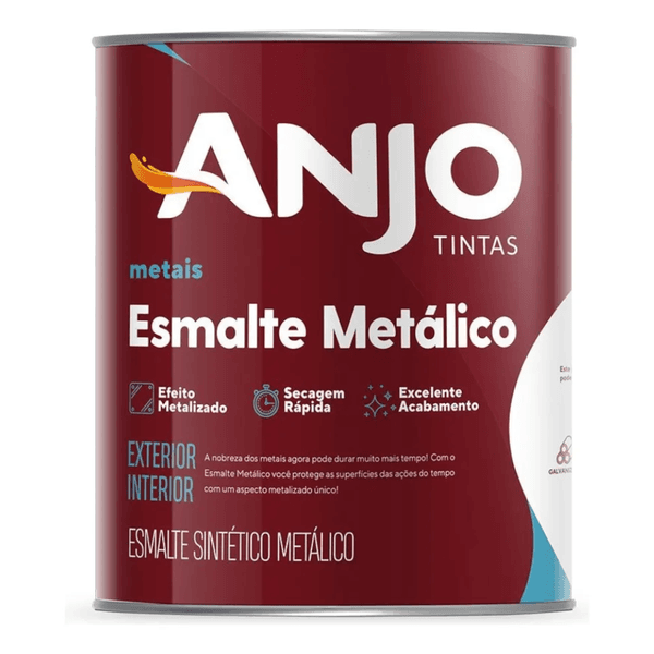 TINTA ESMALTE METÁLICO OURO TALISMA 900ml ANJO