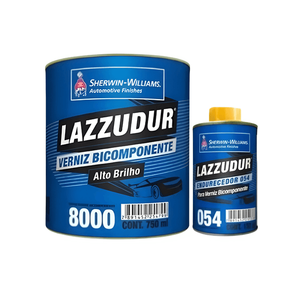 VERNIZ BICOMPONENTE 8000 900ML C/ CATALIZADOR LAZZURIL SW