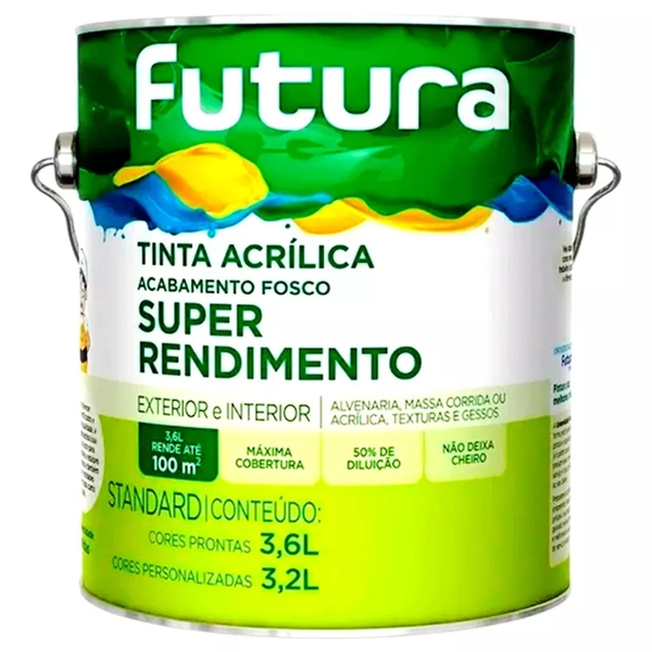TINTA LATEX STANDARD AZUL PROFUNDO 3,6L FUTURA