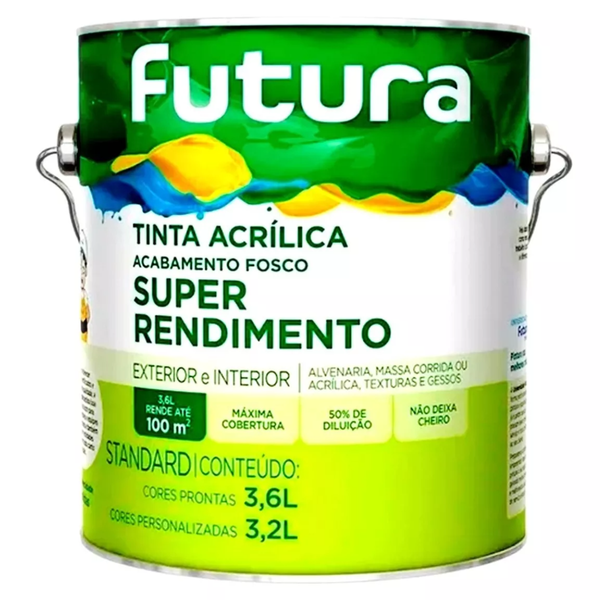 TINTA LATEX STANDARD CONCRETO 3,6L FUTURA