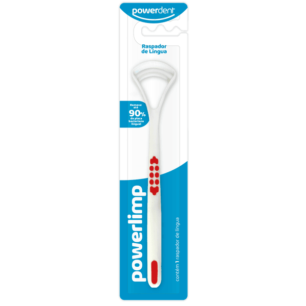 Raspador de língua Powerdent powerlimp - Pacote com 12 un.