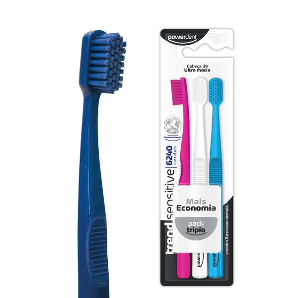ESCOVA DE DENTES TREND SENSITIVE PACK 3un