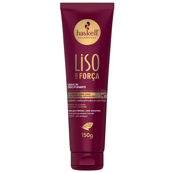 Leave In Disciplinante Liso Com Força 150g