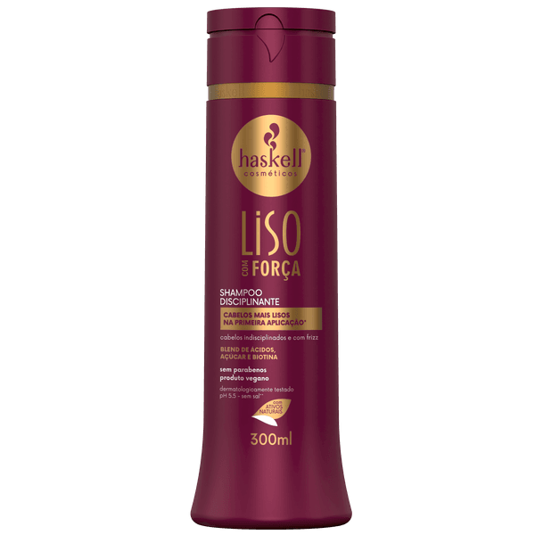 Shampoo Liso Com Força 300ml