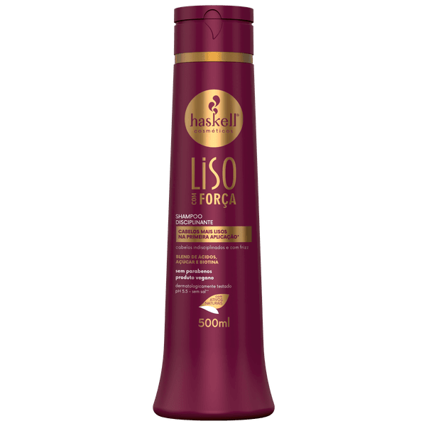 Shampoo Liso Com Força 500ml