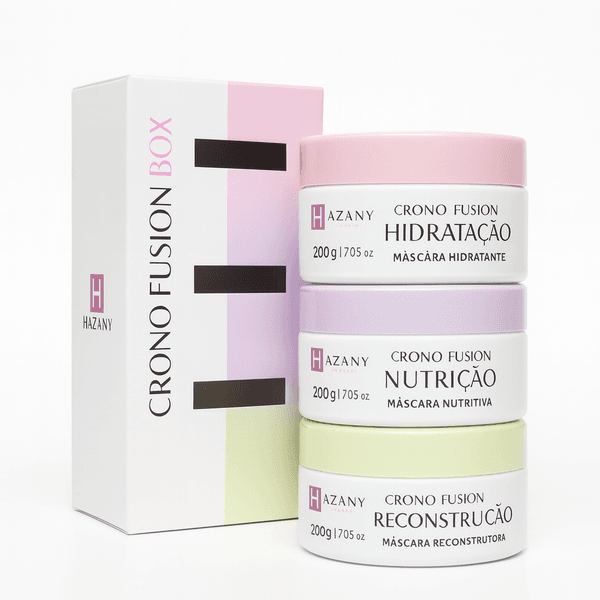 Cronograma Capilar: Crono Fusion Box Hazany 3 em 1 - 790g
